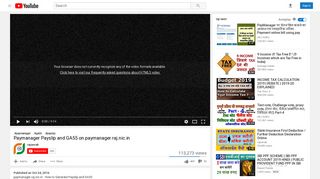 
                            6. Paymanager Payslip and GA55 on paymanager.raj.nic.in - YouTube
