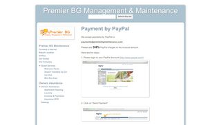 
                            9. Payment by PayPal - Premier BG Management & Maintenance