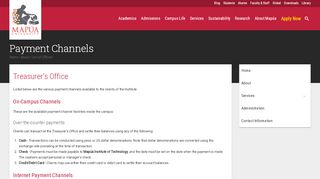 
                            9. Payment Channels - TO | Mapúa University - Mapua