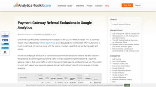 
                            11. Payment Gateway Referral Exclusions in Google Analytics | Analytics ...