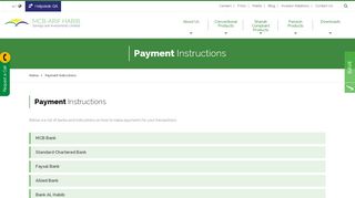 
                            9. Payment Instructions - MCB-Arif Habib Savings and ...