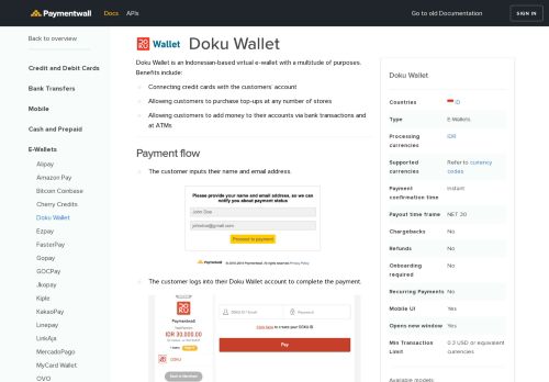 
                            11. Payment Method - Doku Wallet - Paymentwall