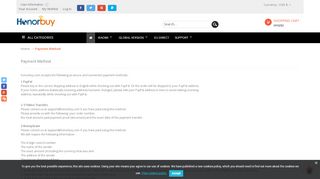 
                            3. Payment Method - HonorBuy Mobile Shop