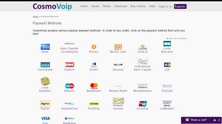 
                            8. Payment Methods - CosmoVoip | Our rates are out of this world!