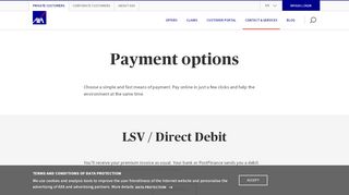 
                            9. Payment options - AXA