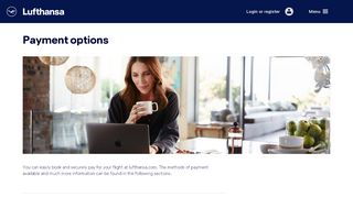 
                            9. Payment options - Lufthansa