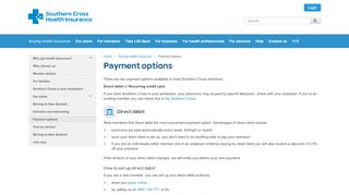 
                            8. Payment options | Southern Cross - Southern Cross NZ