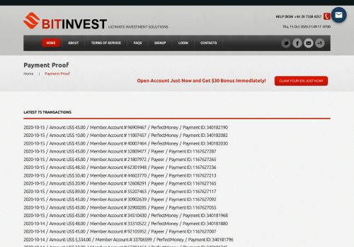 
                            4. Payment Proof - Bit-Invest.com | Ultimate Investment Solutions