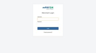 
                            2. Payment Service Provider - mPAY24 - Merchant Login