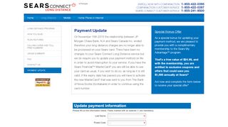 
                            5. Payment Update | Sears ConnectComparAction