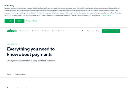 
                            6. Payments knowledge hub - Adyen