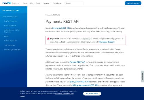 
                            11. Payments REST API - PayPal Developer