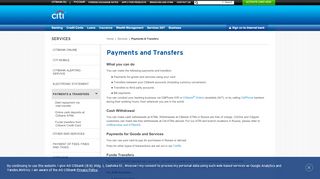 
                            8. Payments & Transfers