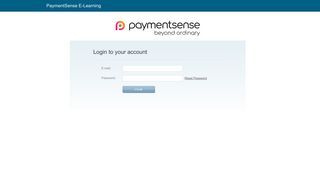 
                            5. PaymentSense E-Learning: Login