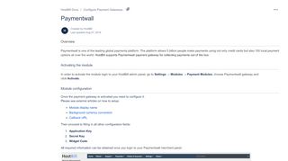 
                            9. Paymentwall - HostBill Docs - HostBill Documentation