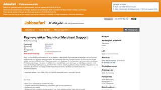 
                            9. Paynova söker Technical Merchant Support | Jobbsafari