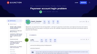 
                            10. Payoneer account login problem | WJunction - Webmaster Forum