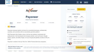 
                            9. Payoneer Global Payment Solutions - Start-Up Nation Finder