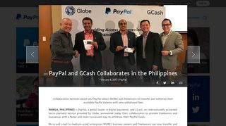 
                            9. PayPal and GCash Collaborates in the Philippines - PayPal Stories