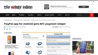 
                            5. PayPal app for Android gets NFC payment widget - The Mobile Indian