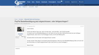 
                            12. PayPal Bestellbestätigung jetzt abgeschlossen, oder fehlgeschlagen ...