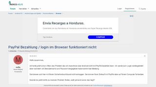 
                            5. PayPal Bezahlung / login im Browser funktioniert nicht - Browser ...