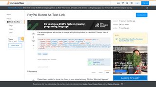 
                            4. PayPal Button As Text Link - Stack Overflow