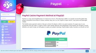 
                            13. PayPal Casino Payment Method - A Breeze to Use | PlayOJO