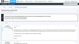 
                            6. PayPal Express weiße Seite | Supportforum für JTL-Wawi, JTL-Shop ...