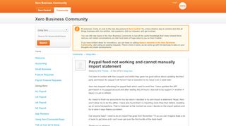 
                            13. Paypal feed not working and cannot manually ... - Xero Community