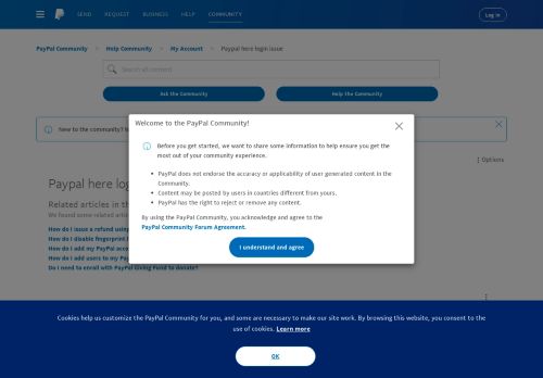 
                            1. Paypal here login issue - PayPal Community