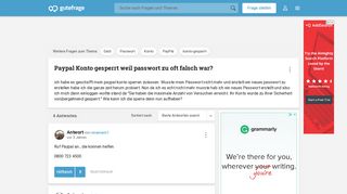 
                            1. Paypal Konto gesperrt weil passwort zu oft falsch war? (Geld ...