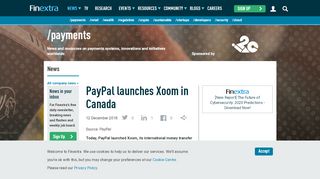 
                            9. PayPal launches Xoom in Canada - Finextra Research