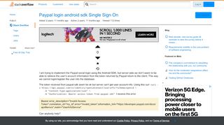 
                            9. Paypal login android sdk Single Sign On - Stack Overflow