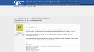 
                            7. Paypal Login mit Sicherheitsschlüssel | ComputerBase Forum