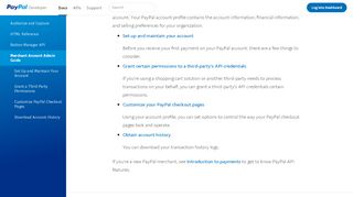 
                            4. PayPal Merchant Account Admin Guide - PayPal Developer