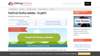 
                            7. PayPal mit GiroPay aufladen - So geht's! - Zahlungsmittel.org