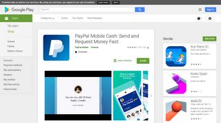 
                            9. PayPal Mobile Cash: Send and Request Money Fast - Google Play