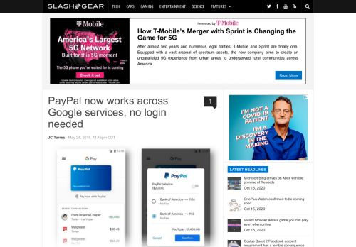 
                            7. PayPal now works across Google services, no login needed - SlashGear
