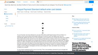 
                            11. Paypal Payment Standard default enter card details - Stack Overflow