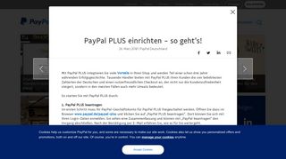 
                            8. PayPal PLUS einrichten - PayPal Stories