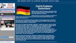 
                            11. PayPal Probleme Deutschland - Screw-Paypal.com