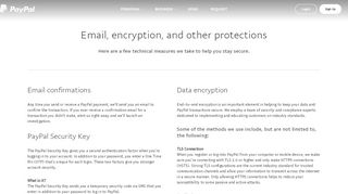 
                            3. PayPal Security: Email confirmations, Encryption and other protections