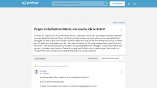 
                            4. Paypal sicherheitsschlüssel, was mache ich verkehrt? - Gutefrage