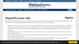 
                            12. Paypal tili avaaminen | MaksuKamu.com