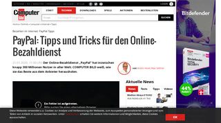 
                            2. PayPal: Tipps und Tricks zum Online-Bezahldienst - COMPUTER BILD