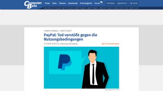 
                            6. PayPal: Tod verstößt gegen die Nutzungsbedingungen - ComputerBase