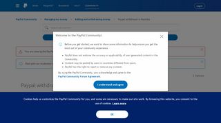 
                            3. Paypal withdrawal in Namibia - PayPal Community
