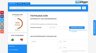 
                            12. PAYPALBUX.COM reviews and reputation check - RepDigger