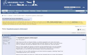 
                            7. Paypalkonto gesperrt, Erfahrungen? - Vielfliegertreff